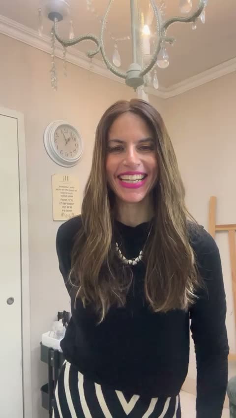 Rachel Hyman wig styling video 14 — sheitel work from Ramat Beit Shemesh salon