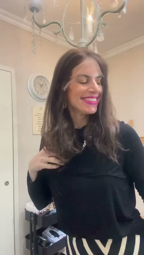 Rachel Hyman wig styling video 19 — sheitel work from Ramat Beit Shemesh salon