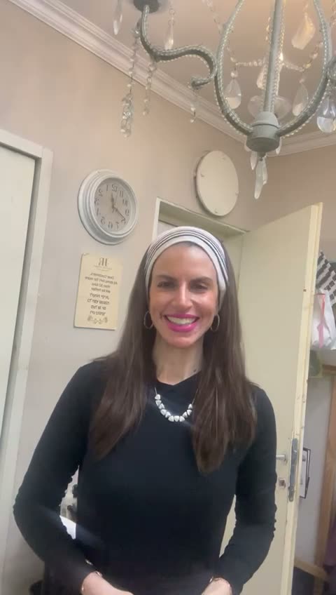 Rachel Hyman wig styling video 20 — sheitel work from Ramat Beit Shemesh salon