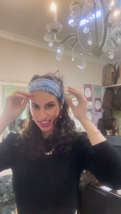 Rachel Hyman wig styling video 5 — sheitel work from Ramat Beit Shemesh salon